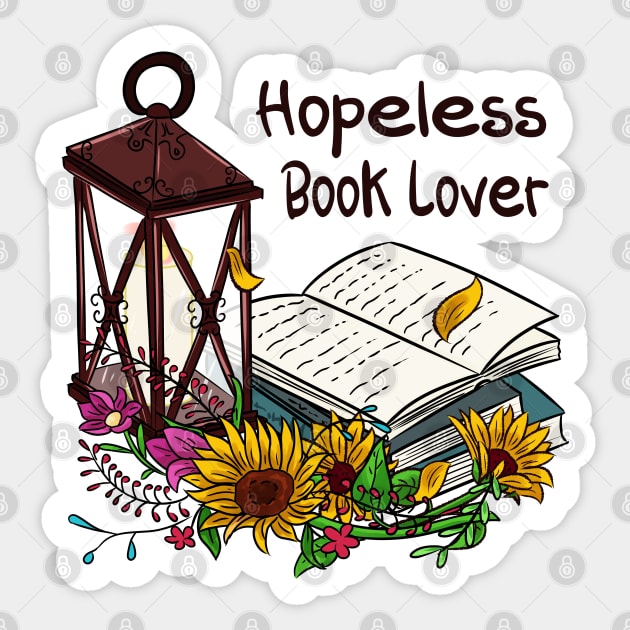 Hopeless book cover vintage Sticker by Doya